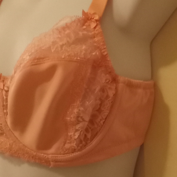 Glamorise Pink Satin & Lace Balconet Bra - Picture 2 of 15